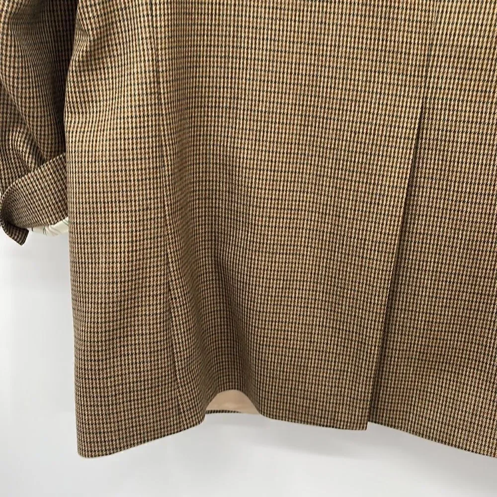 Lauren Ralph Lauren Houndstooth 3 Button Blazer